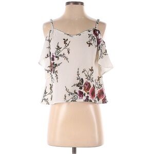 KRL Cold Shoulder Floral Blouse l SIZE S